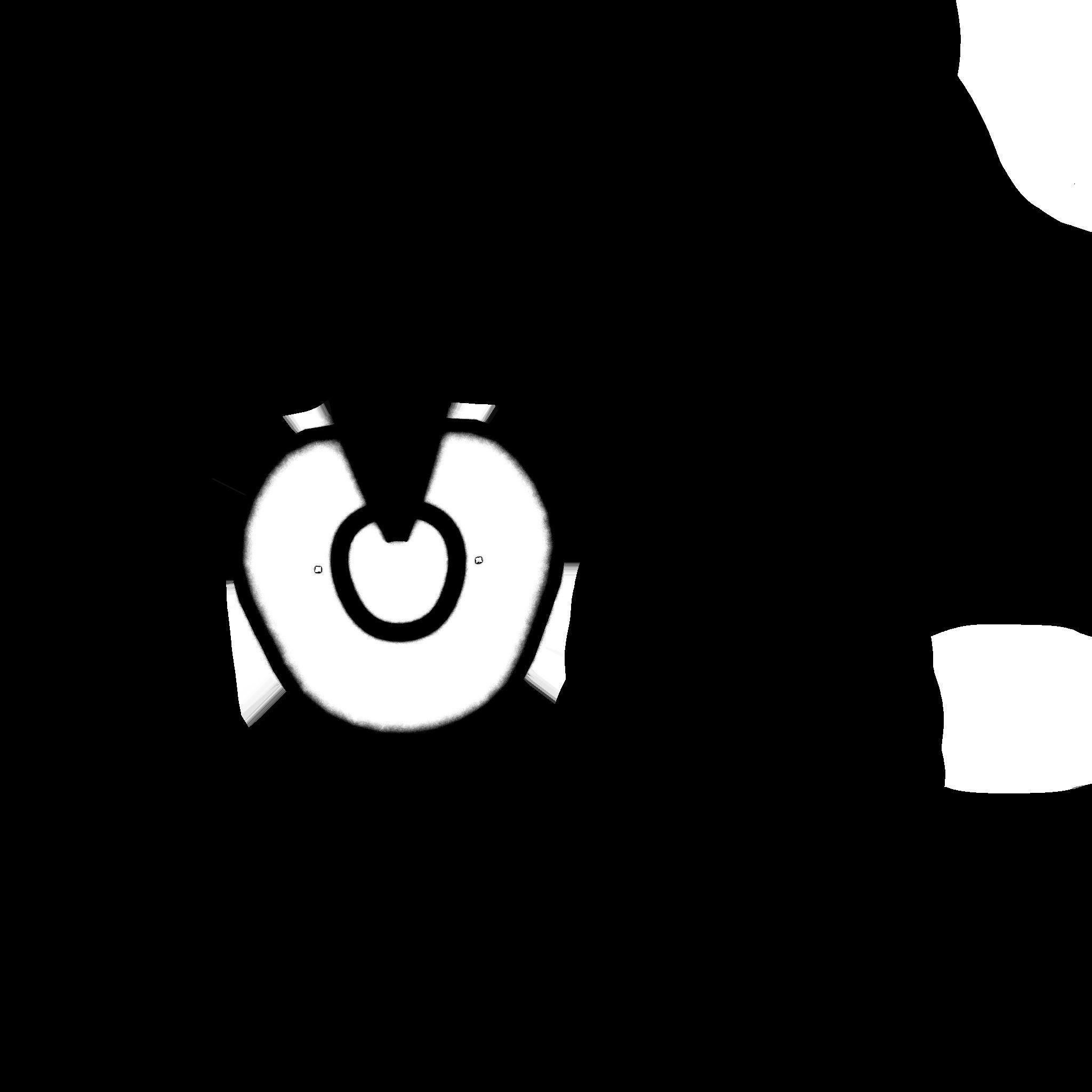 SciFi Brain Helmet 03 Black - Character Design Fashion Low-poly 3D model_19