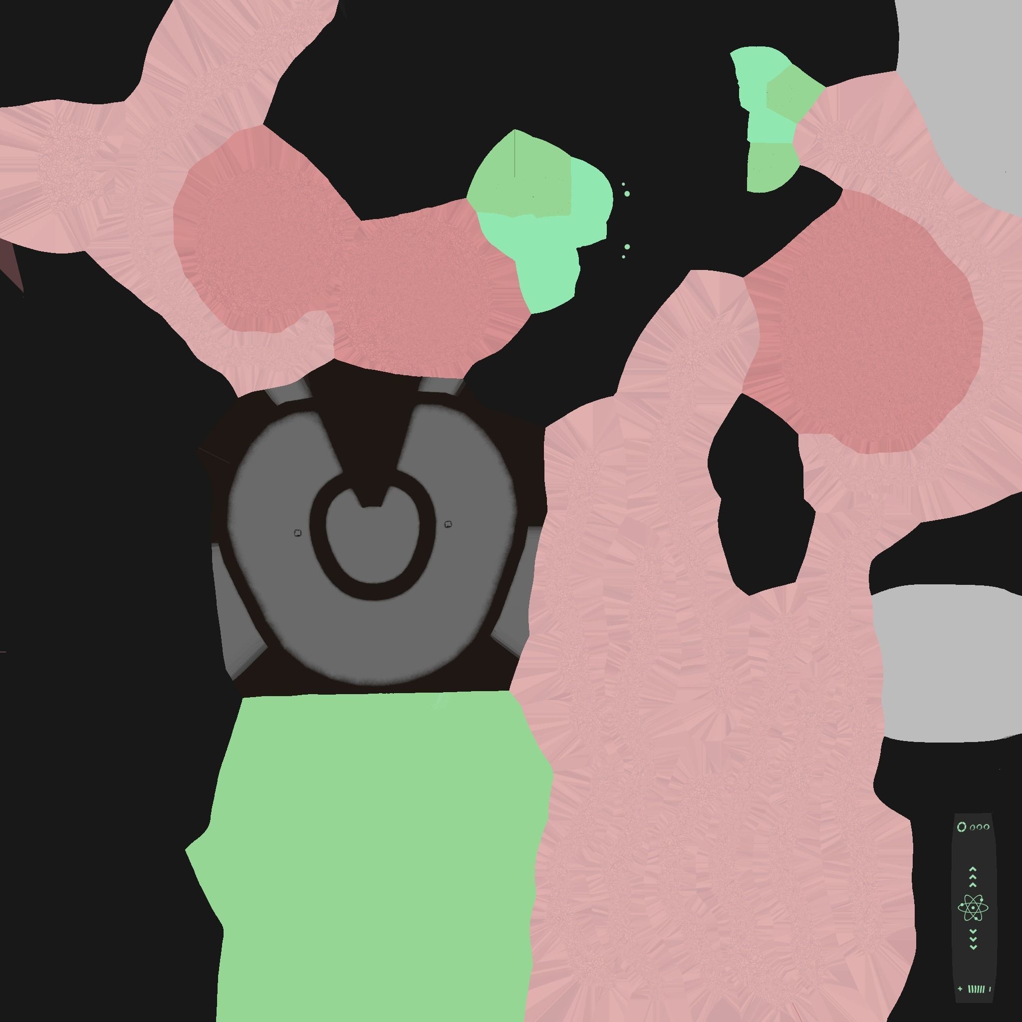 SciFi Brain Helmet 03 Black - Character Design Fashion Low-poly 3D model_16