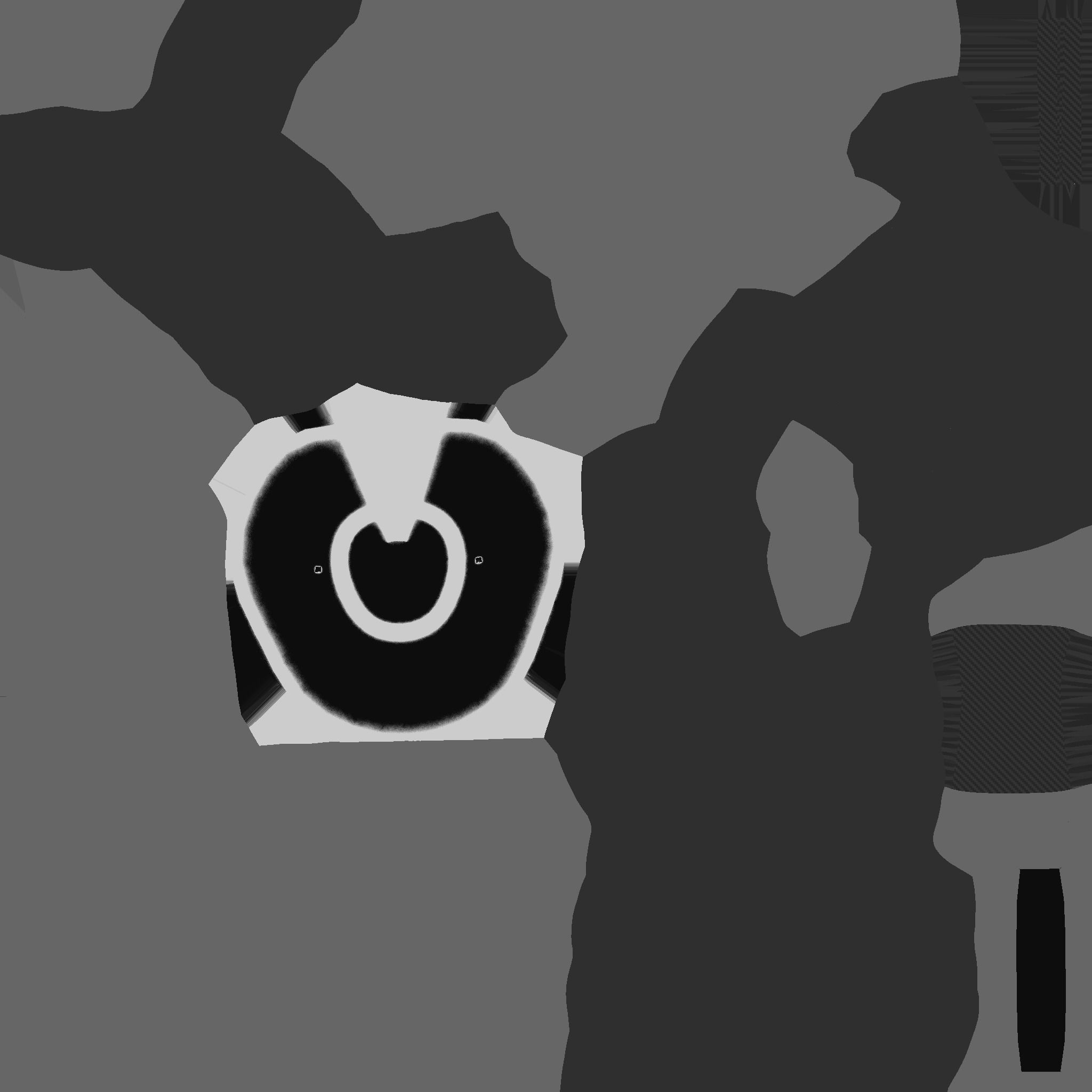 SciFi Brain Helmet 03 Black - Character Design Fashion Low-poly 3D model_14