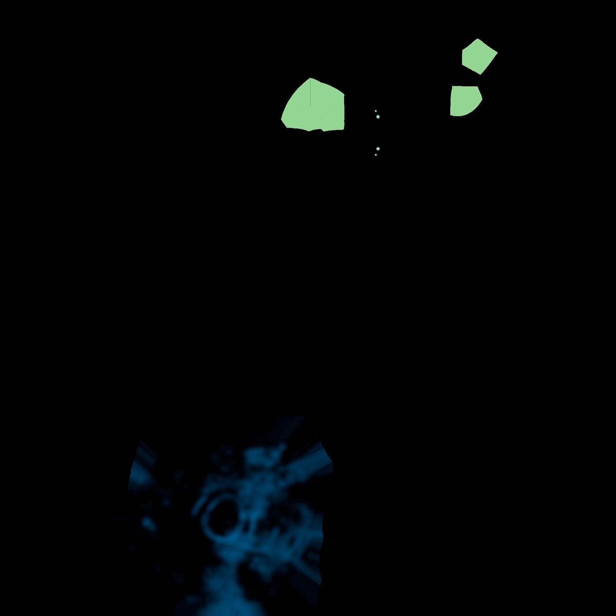 SciFi Brain Helmet 04 White Gold - Character Design Fashion Low-poly 3D model_17