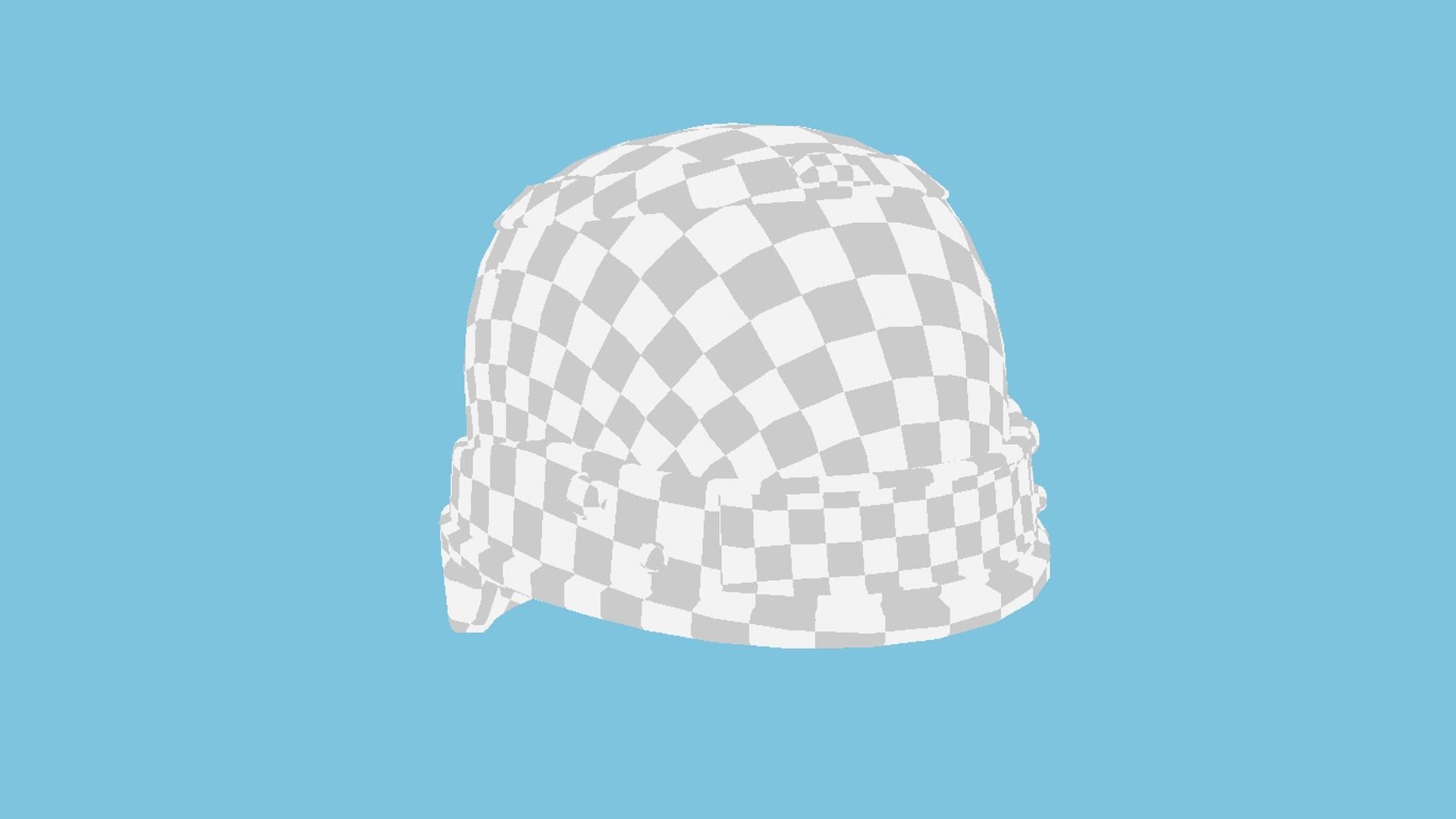 SciFi Brain Helmet 05 Carbon Fiber - Character Design Fashion Low-poly 3D model_13