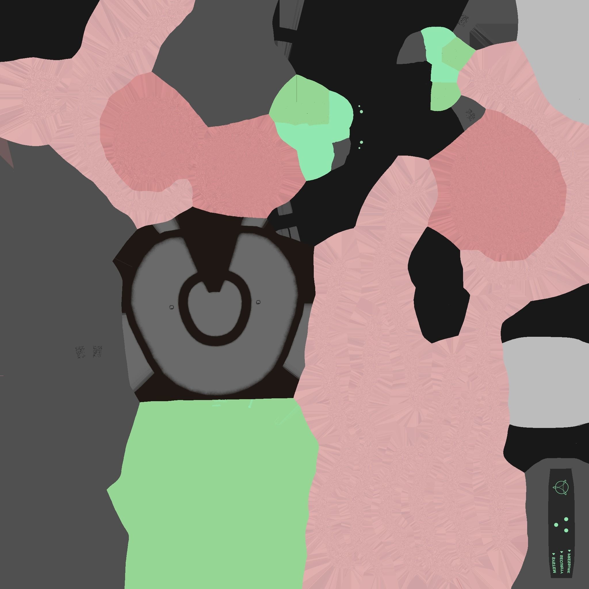 SciFi Brain Helmet 05 Carbon Fiber - Character Design Fashion Low-poly 3D model_16