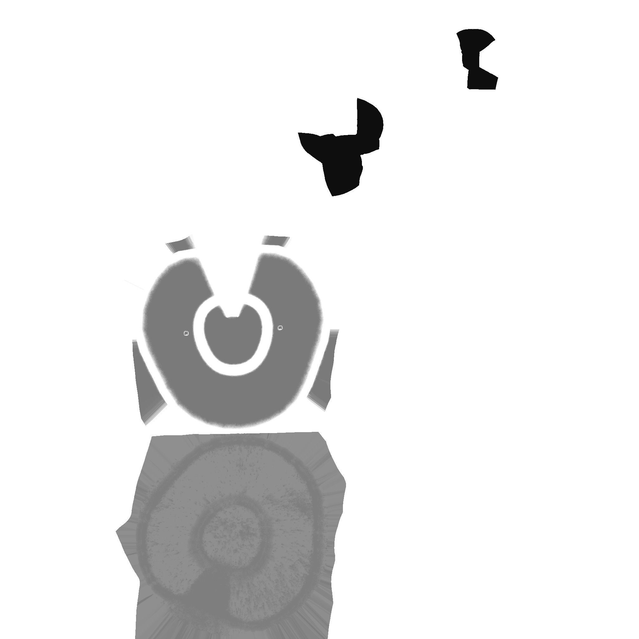 SciFi Brain Helmet 06 Bronze Dirt - Character Design Fashion Low-poly 3D model_21