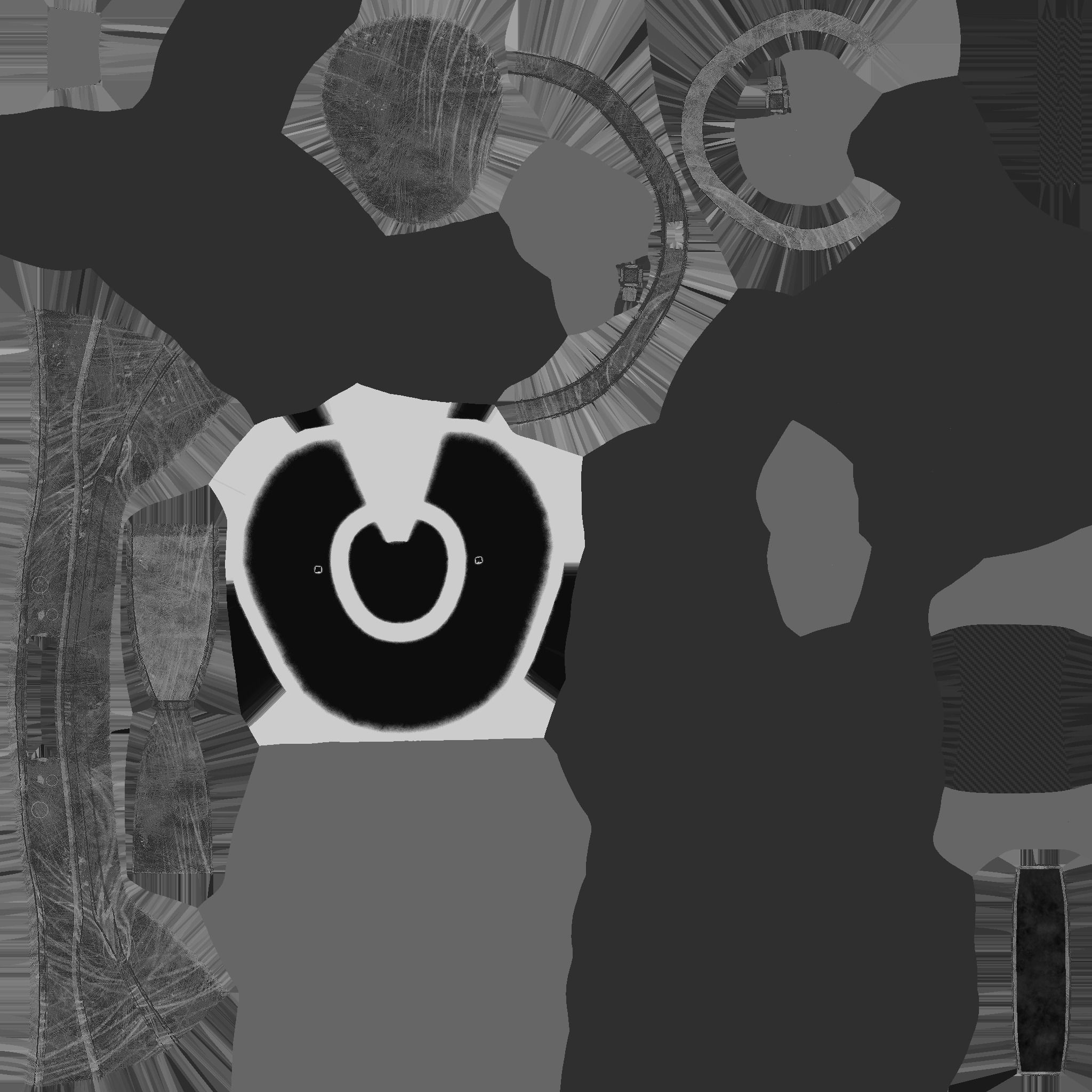 SciFi Brain Helmet 06 Bronze Dirt - Character Design Fashion Low-poly 3D model_14