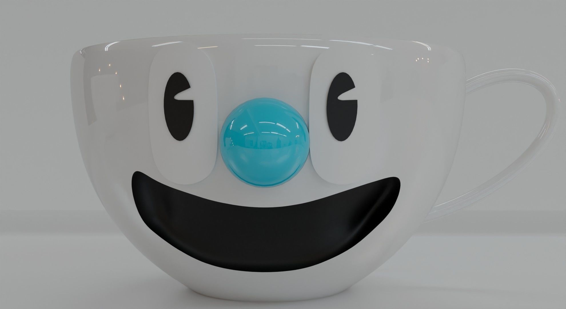 Cuphead brothers cup 3D model_7