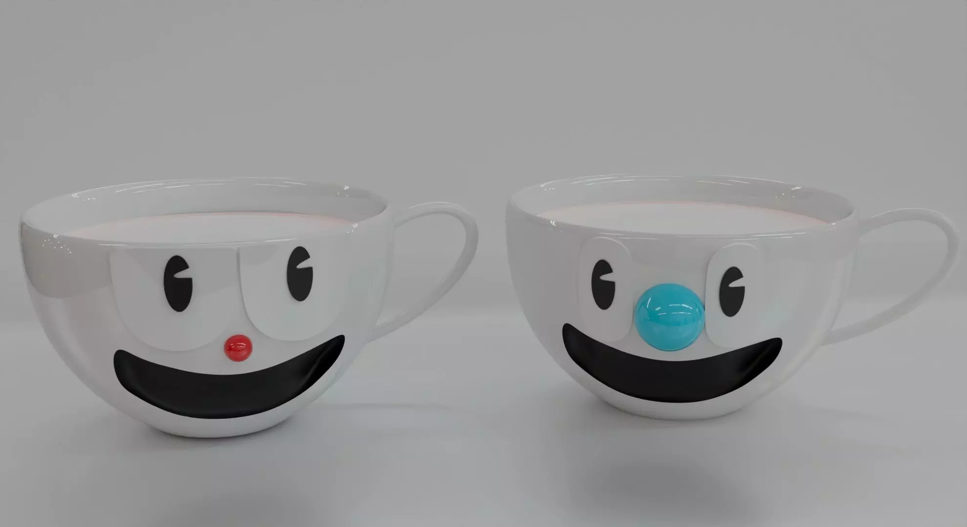 Cuphead brothers cup 3D model_0