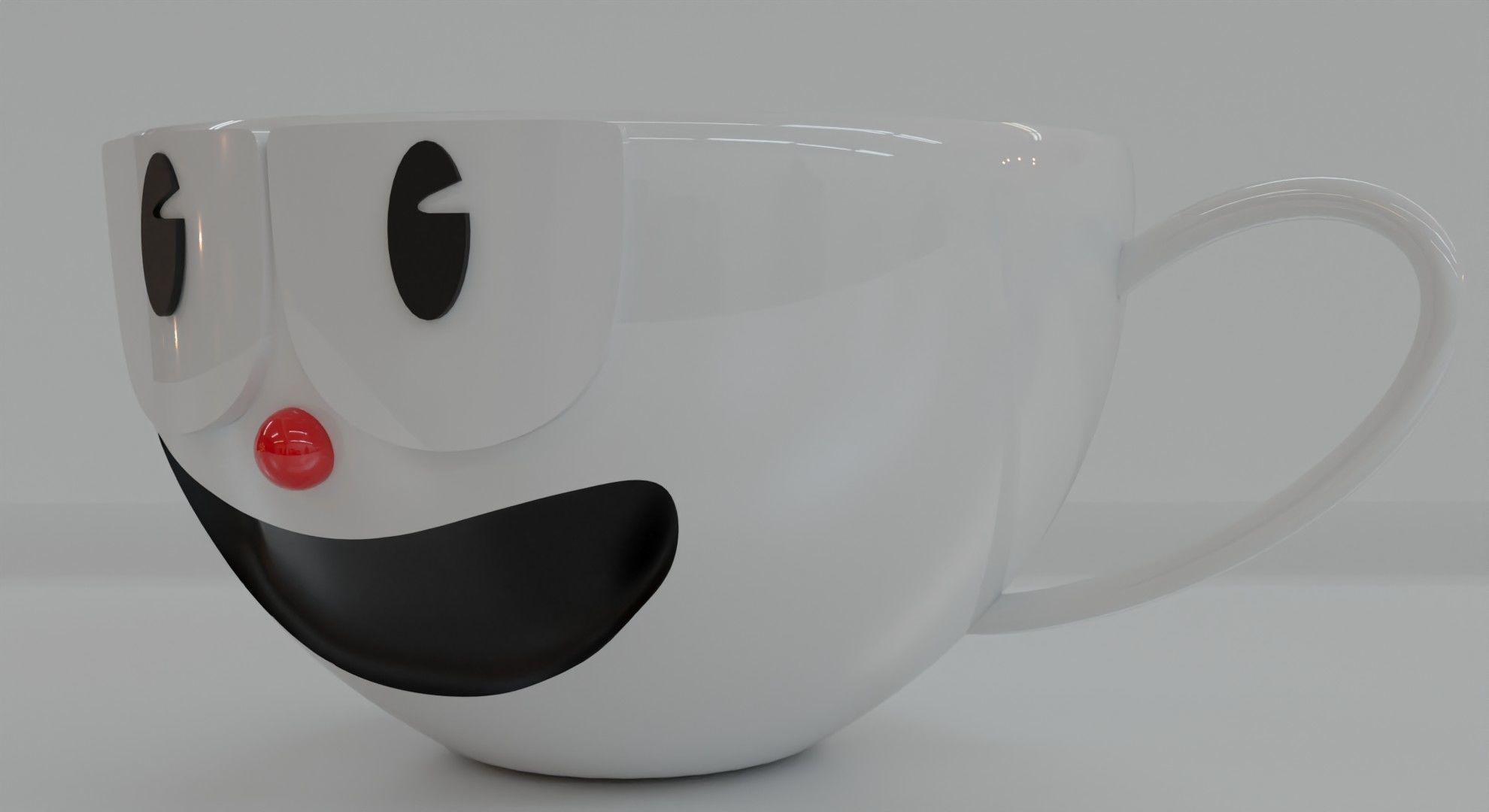 Cuphead brothers cup 3D model_5