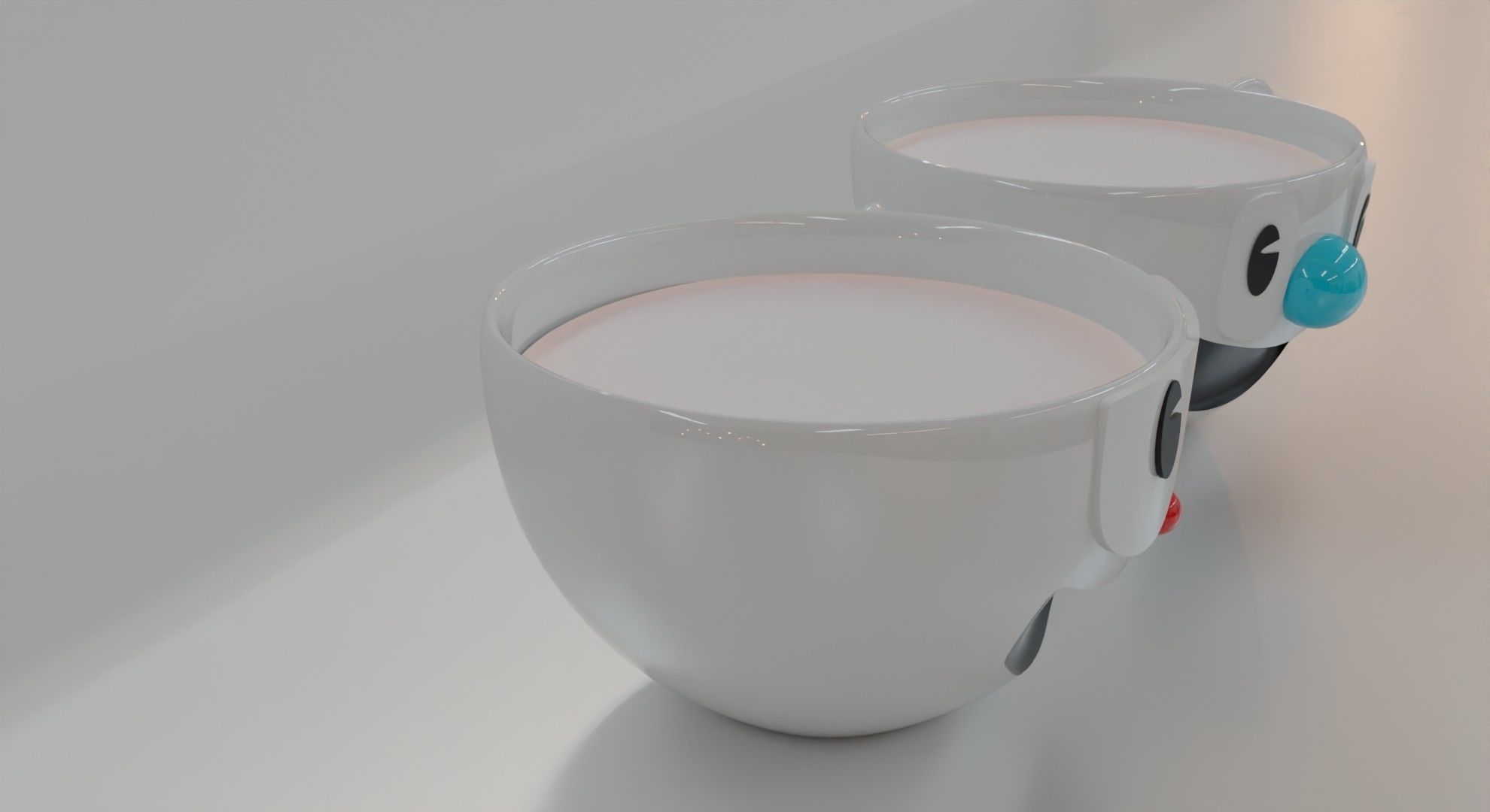Cuphead brothers cup 3D model_2