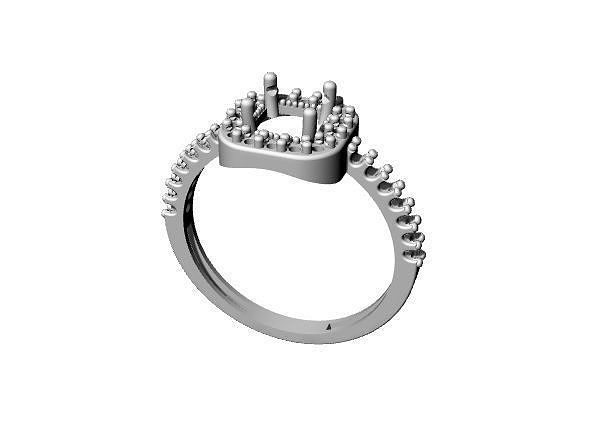 ring princes gold silver 3D model