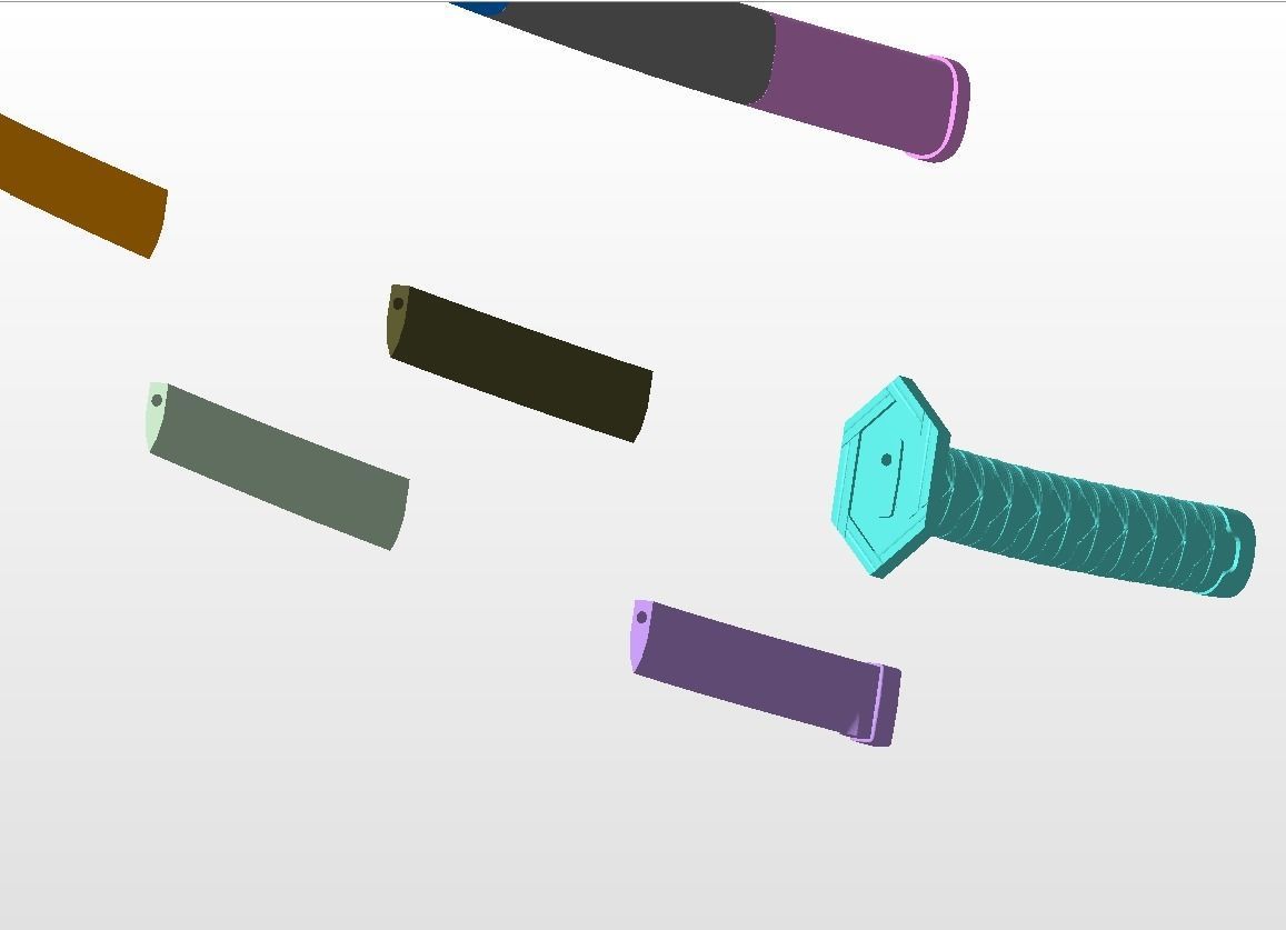 Nichirin Blade from Demon Slayer 3D print model_6