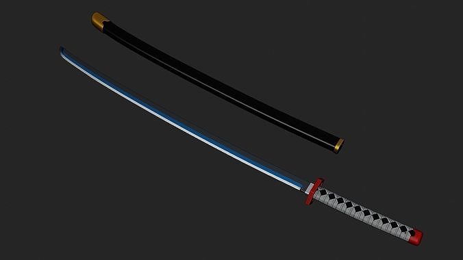 Nichirin Blade from Demon Slayer 3D print model