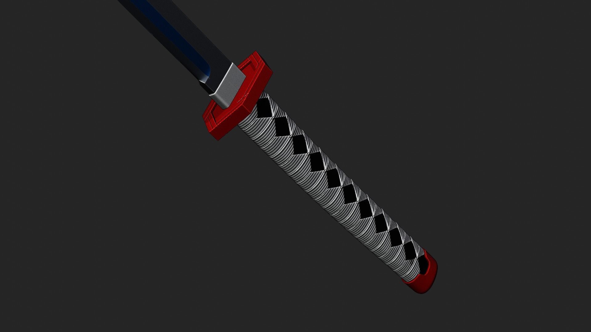 Nichirin Blade from Demon Slayer 3D print model_1