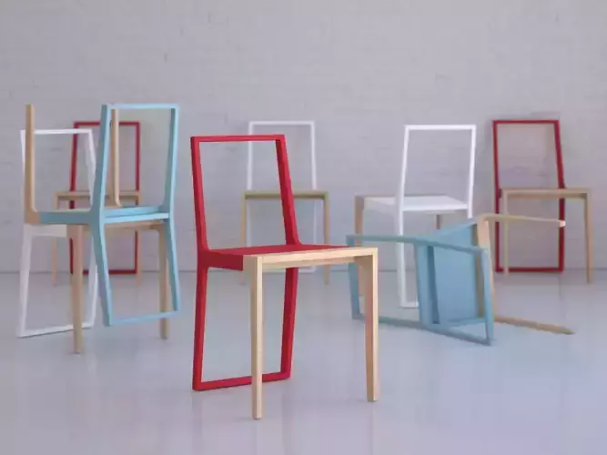 Skin Chair 3D model