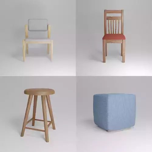 Chairs collection - Chairs - puff - stool