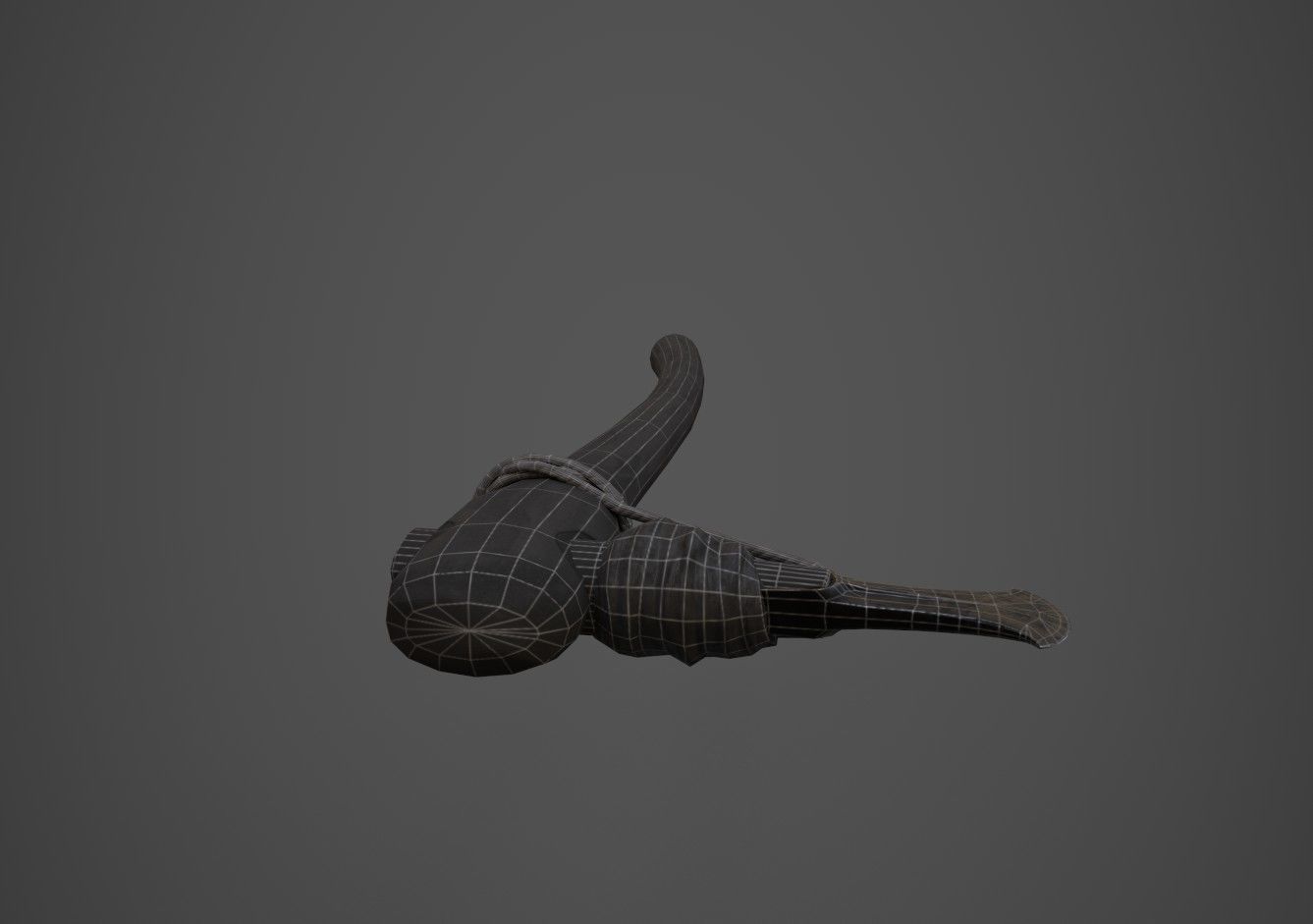 Bronze Age Axe Low-poly 3D model_9