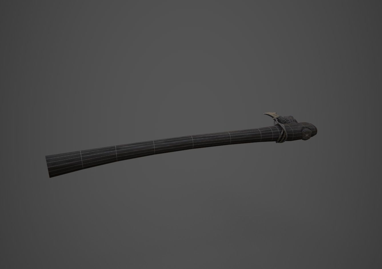 Bronze Age Axe Low-poly 3D model_8