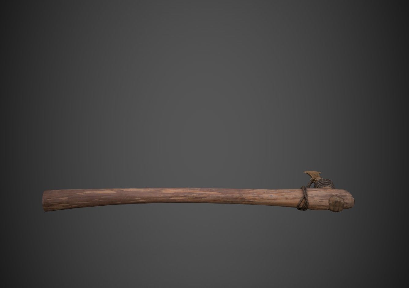 Bronze Age Axe Low-poly 3D model_4