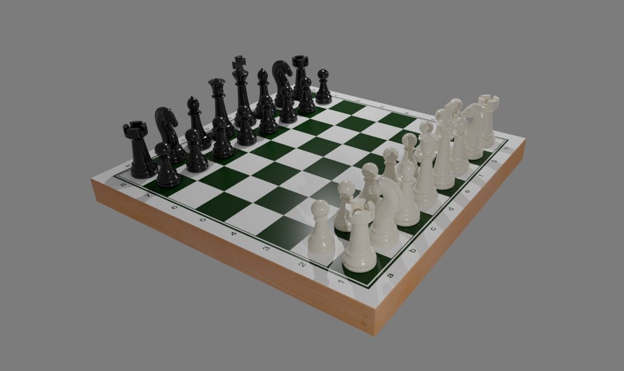 Chess Game Complete - Jogo de Xadrez 3D model_19