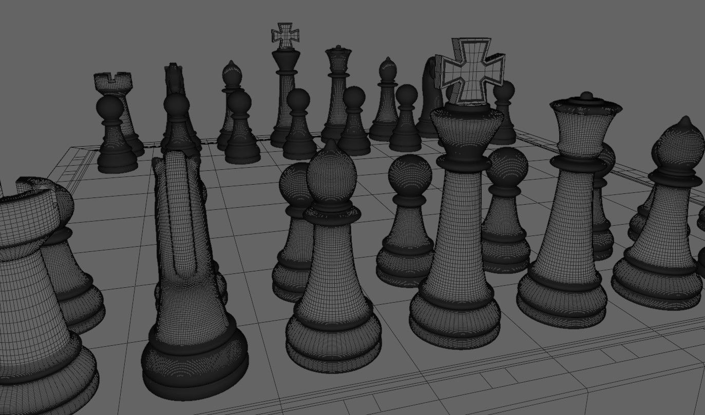 Chess Game Complete - Jogo de Xadrez 3D model_26