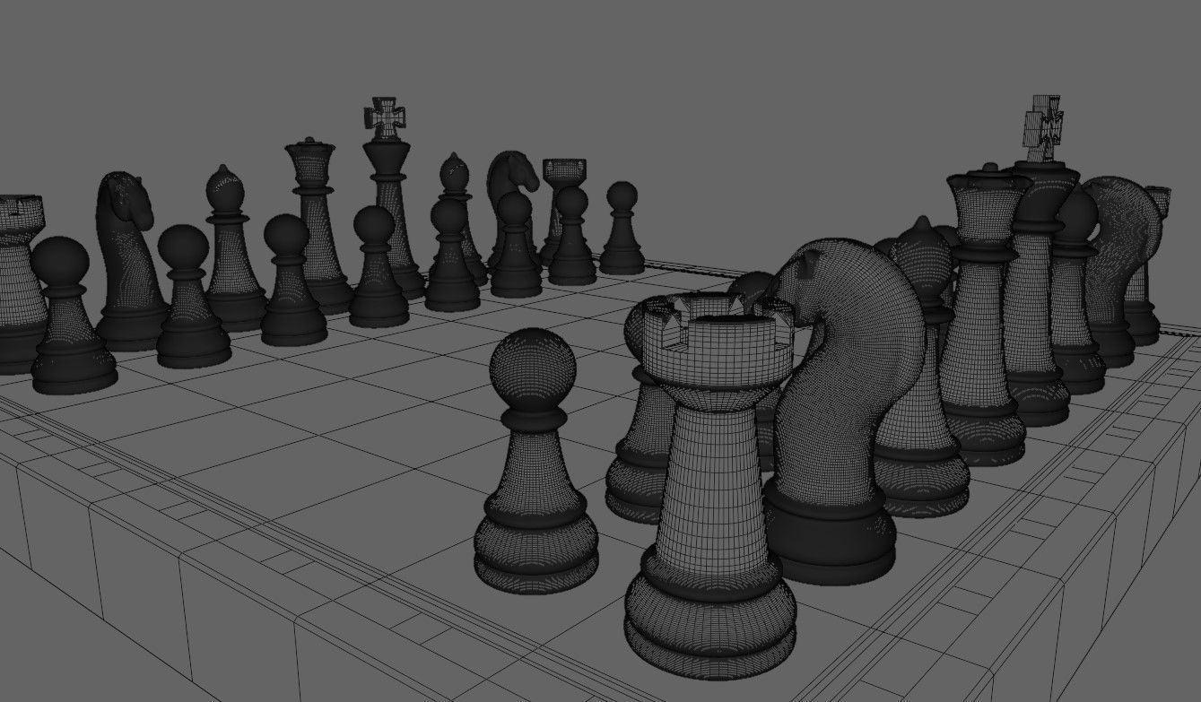 Chess Game Complete - Jogo de Xadrez 3D model_25