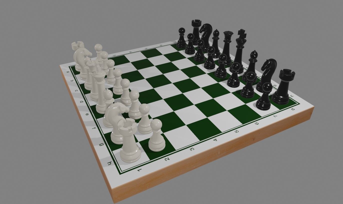 Chess Game Complete - Jogo de Xadrez 3D model_11