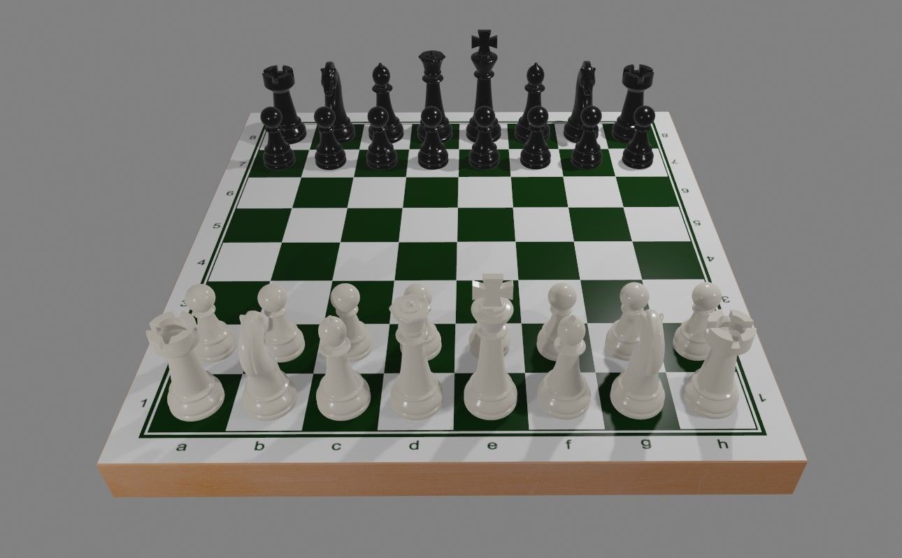 Chess Game Complete - Jogo de Xadrez 3D model_7