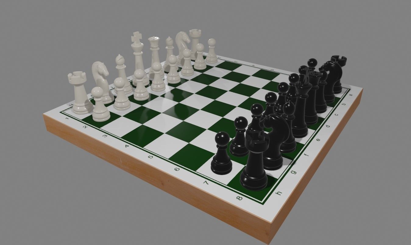 Chess Game Complete - Jogo de Xadrez 3D model_10