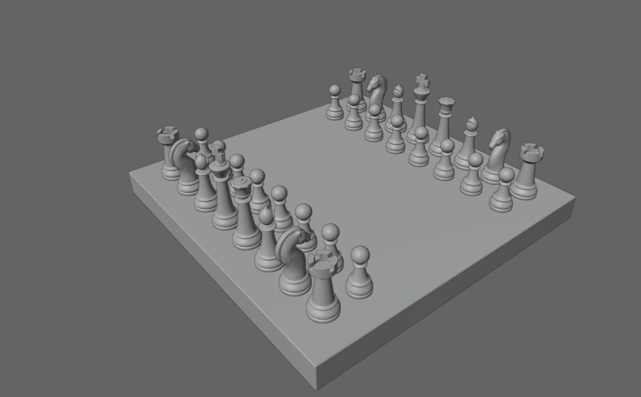 Chess Game Complete - Jogo de Xadrez 3D model_18