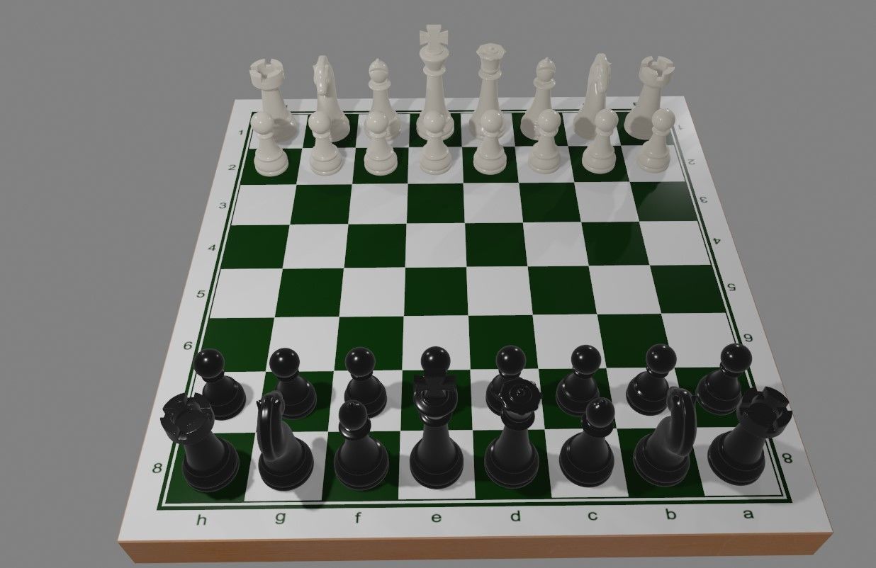 Chess Game Complete - Jogo de Xadrez 3D model_8