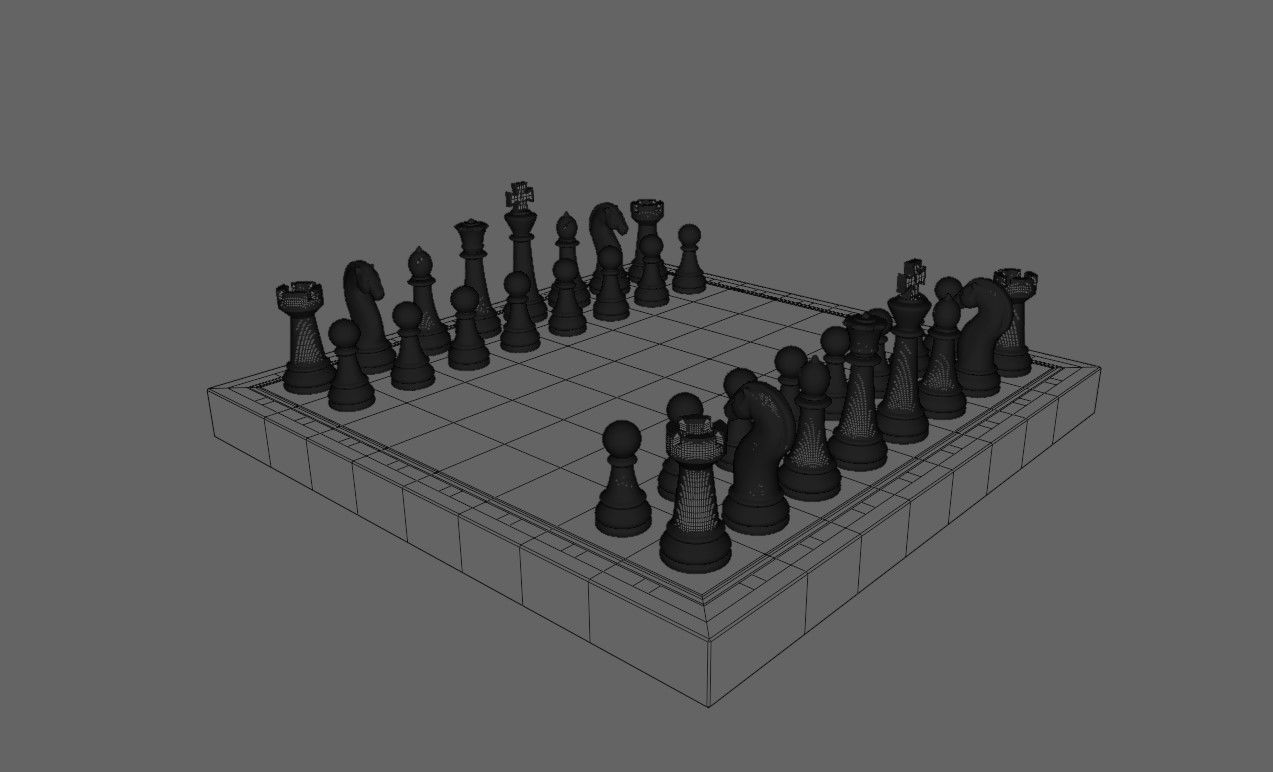 Chess Game Complete - Jogo de Xadrez 3D model_23