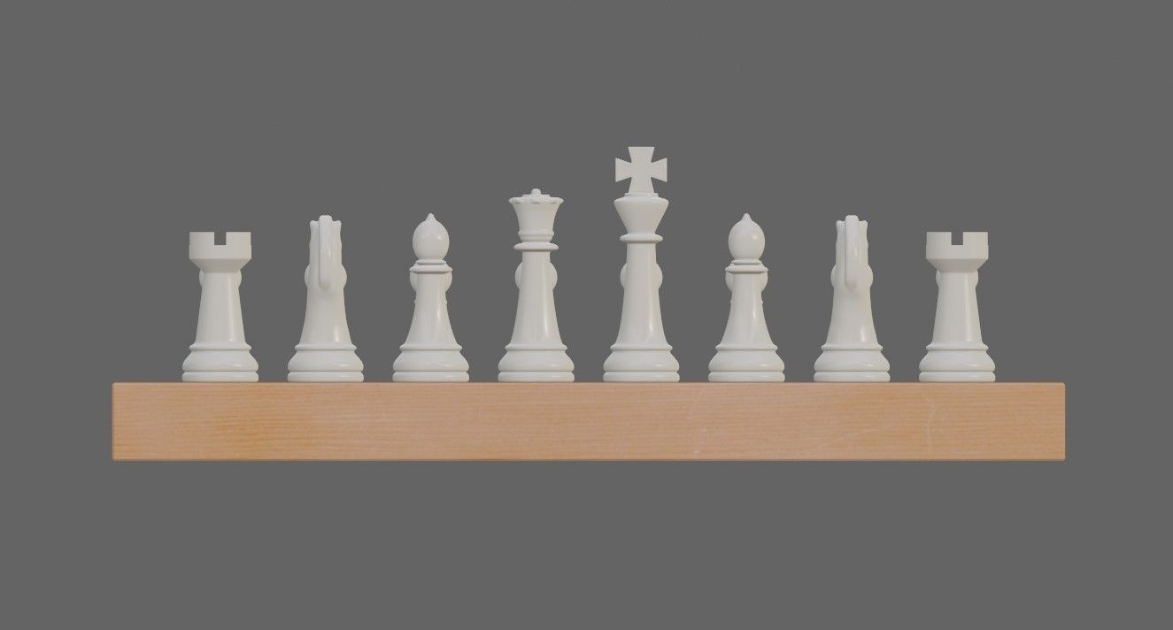 Chess Game Complete - Jogo de Xadrez 3D model_14