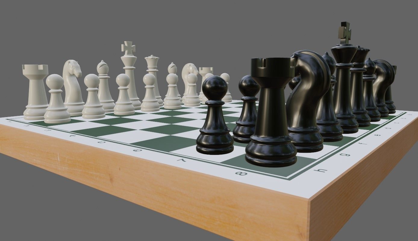 Chess Game Complete - Jogo de Xadrez 3D model_3