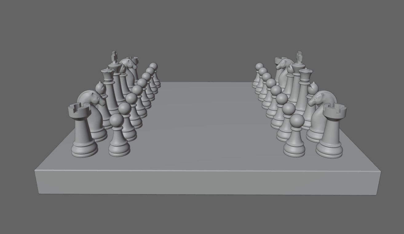 Chess Game Complete - Jogo de Xadrez 3D model_17
