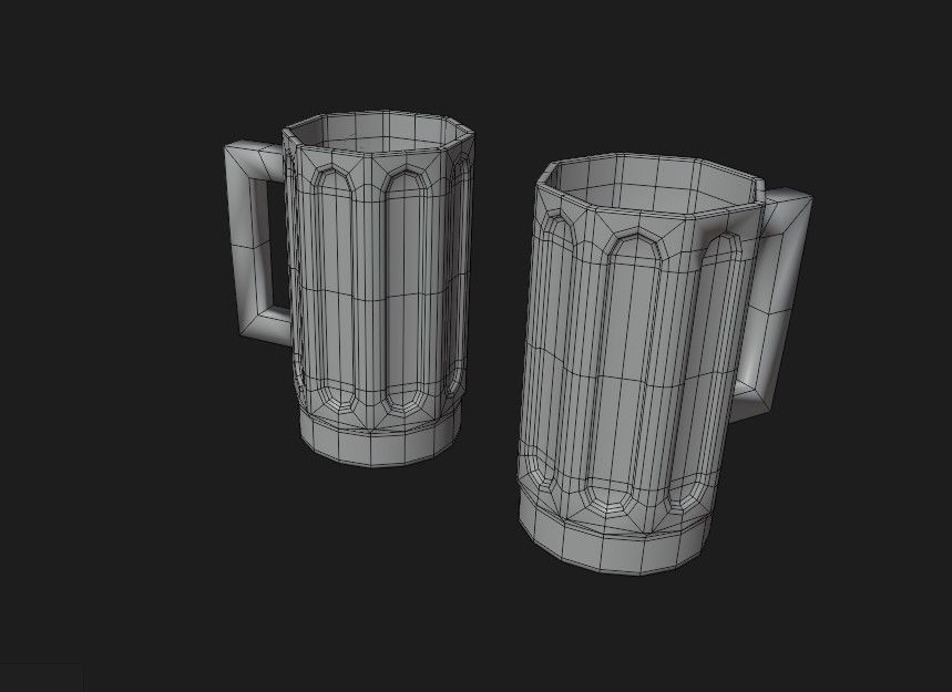 Beer mug Free 3D model_10