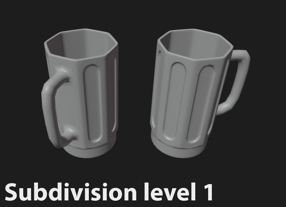 Beer mug Free 3D model_7