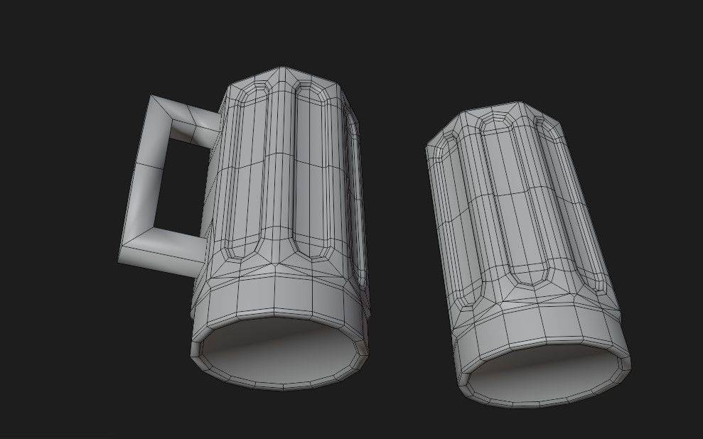 Beer mug Free 3D model_8