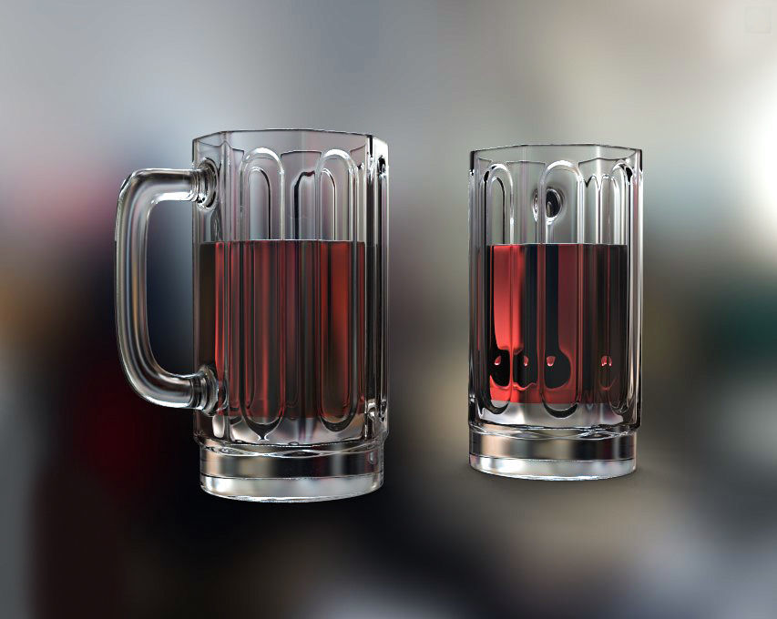 Beer mug Free 3D model_3