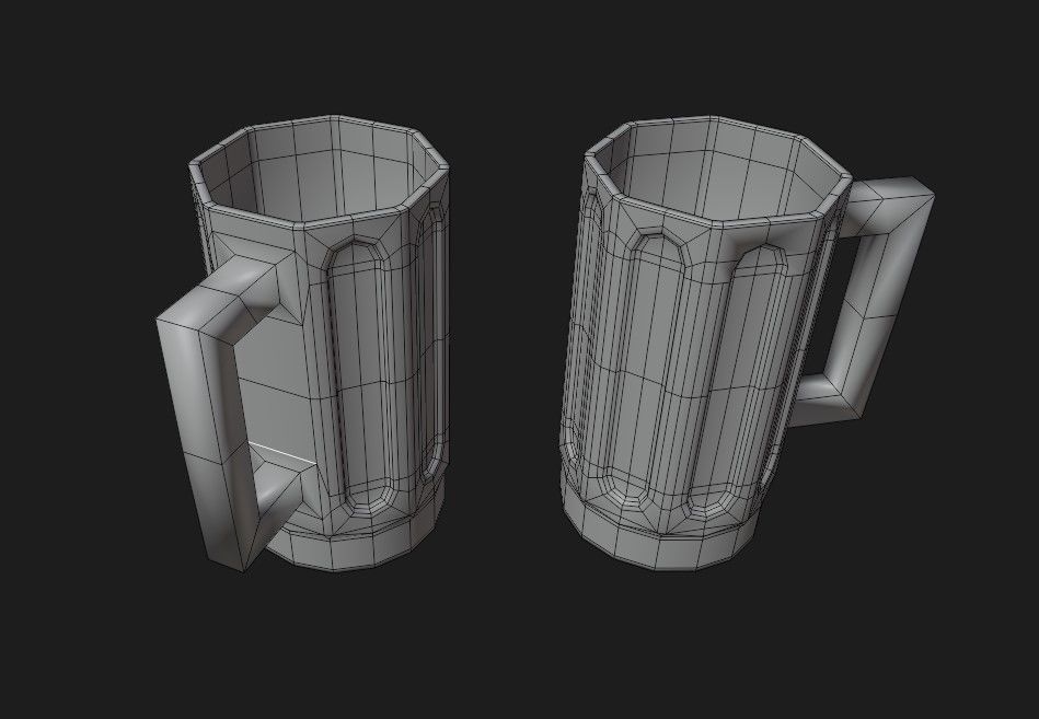 Beer mug Free 3D model_6