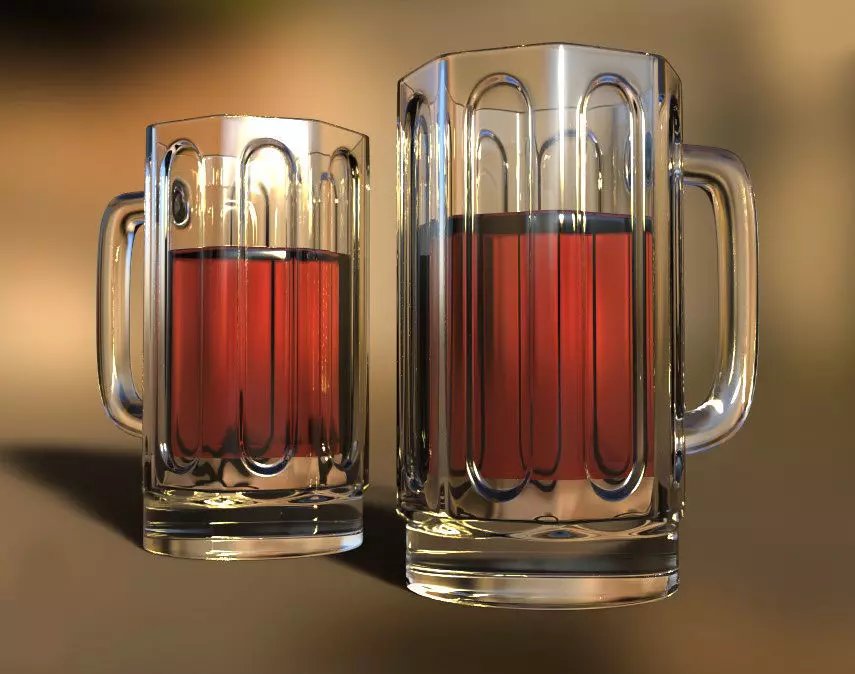 Beer mug Free 3D model_0