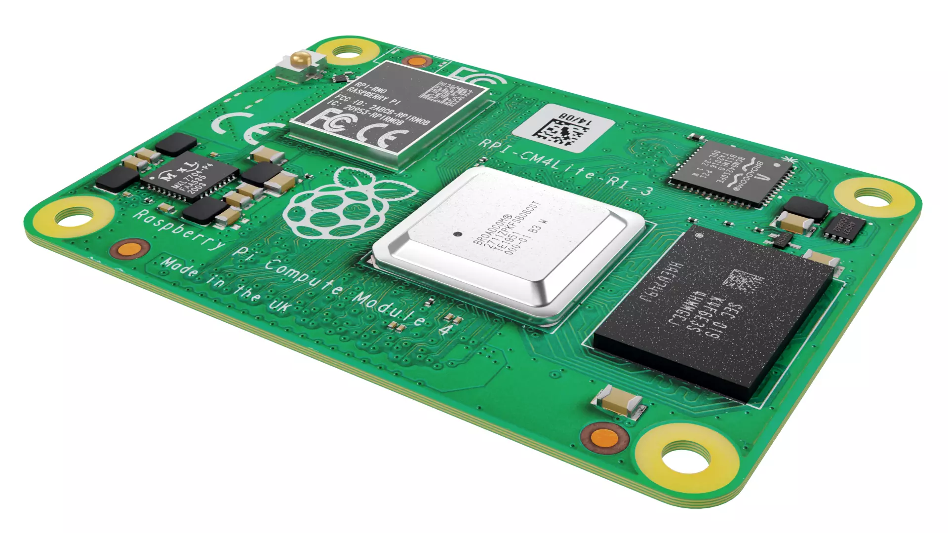 Raspberry Pi Compute Module 4 Low-poly 3D model_0