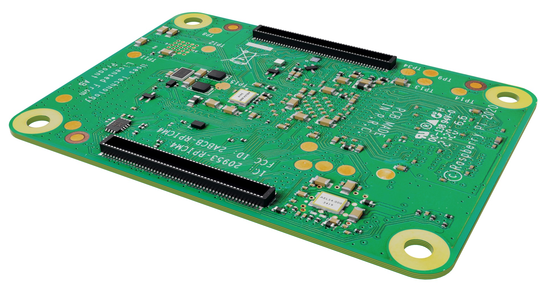 Raspberry Pi Compute Module 4 Low-poly 3D model_5