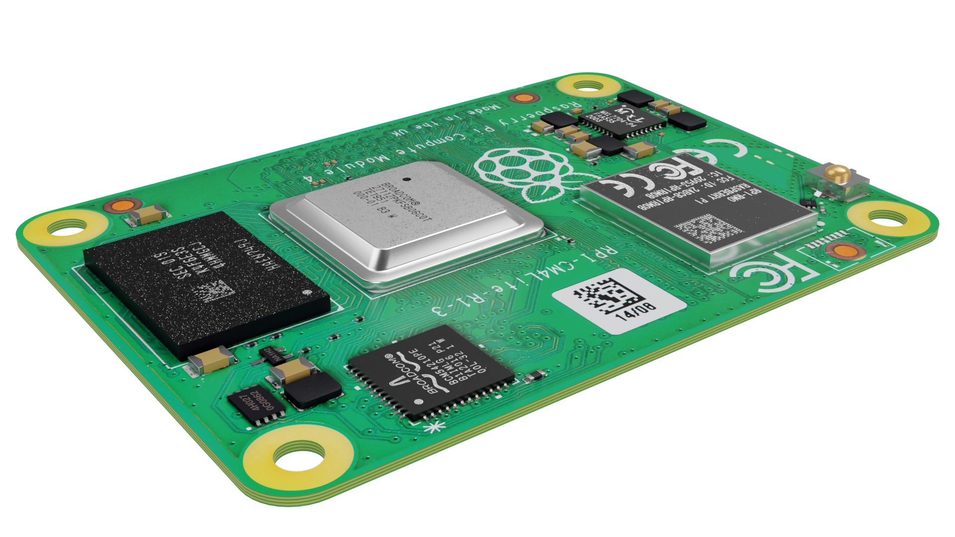 Raspberry Pi Compute Module 4 Low-poly 3D model_1