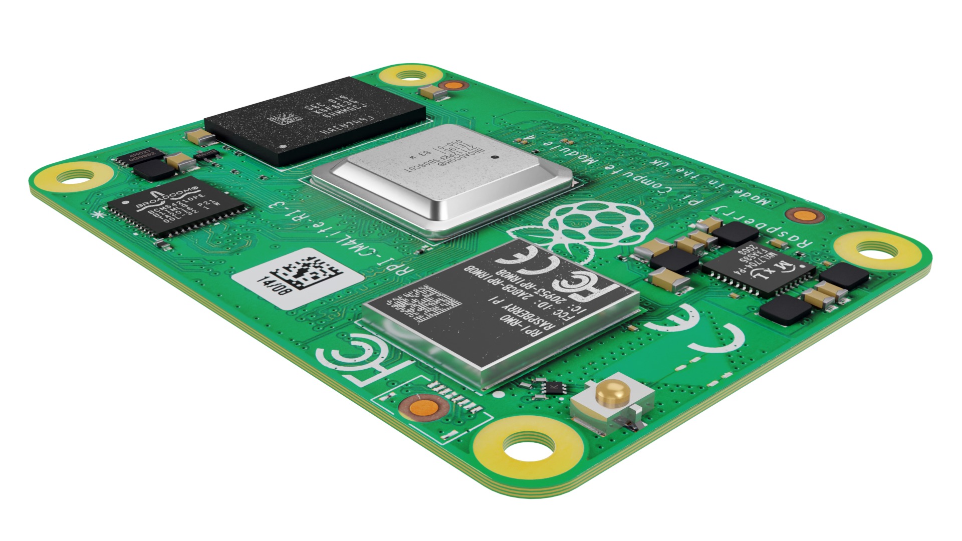 Raspberry Pi Compute Module 4 Low-poly 3D model_4