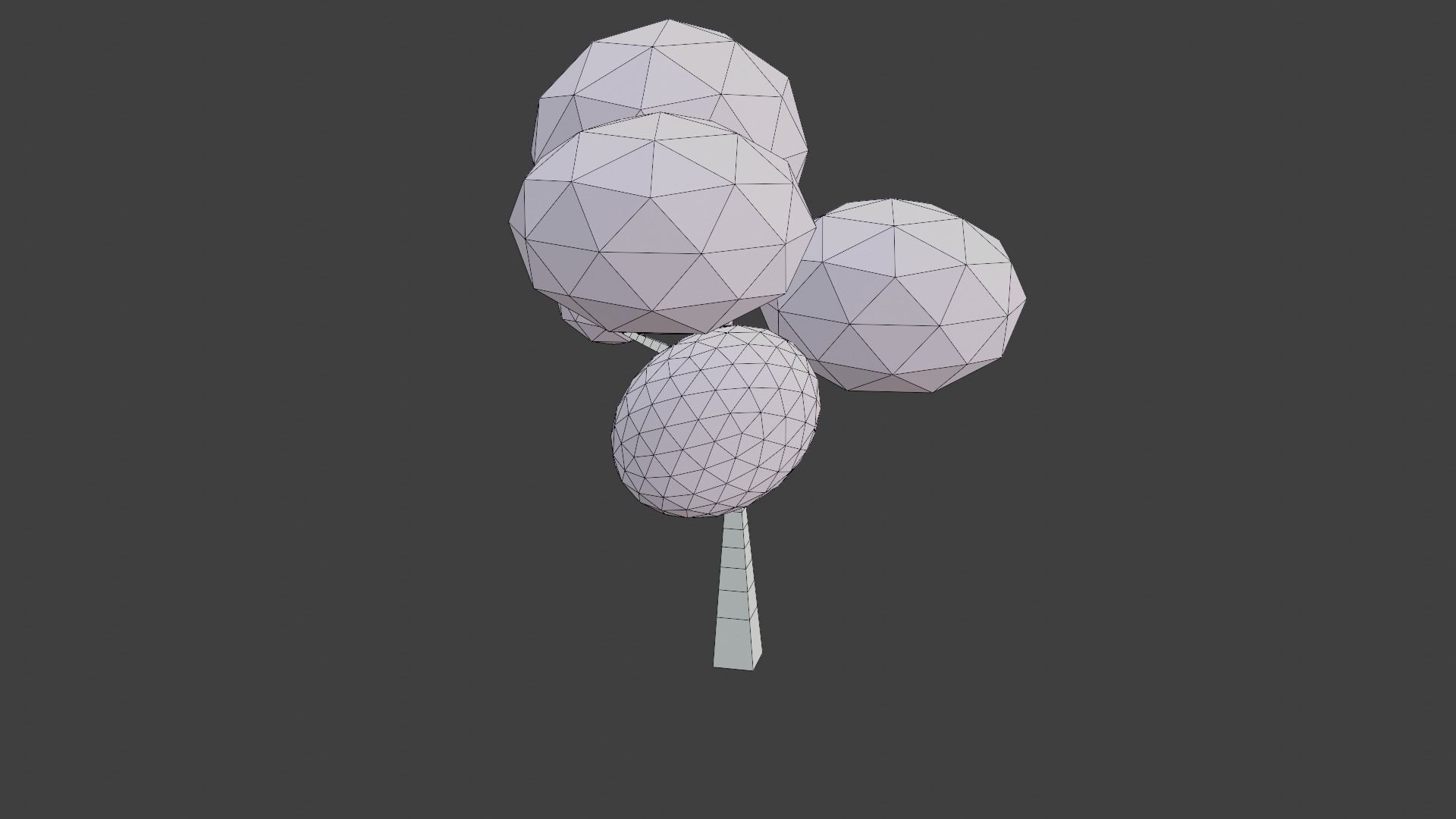 summer tree PBR GAME READY low-poly Low-poly 3D model_9