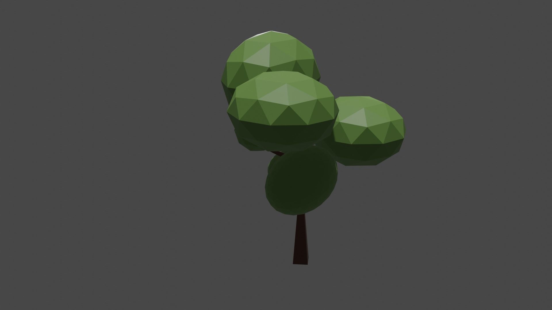 summer tree PBR GAME READY low-poly Low-poly 3D model_6