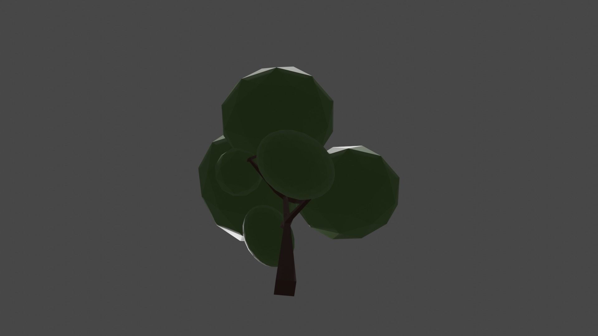summer tree PBR GAME READY low-poly Low-poly 3D model_7