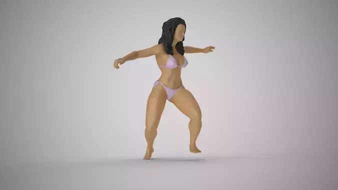 Surfer Girl 3D print model