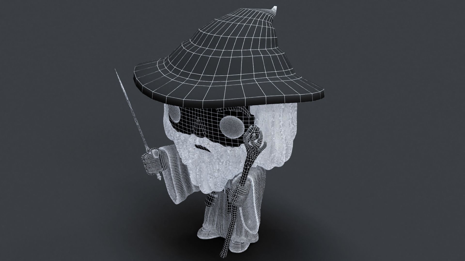 Funko Gandalf 3D model_16