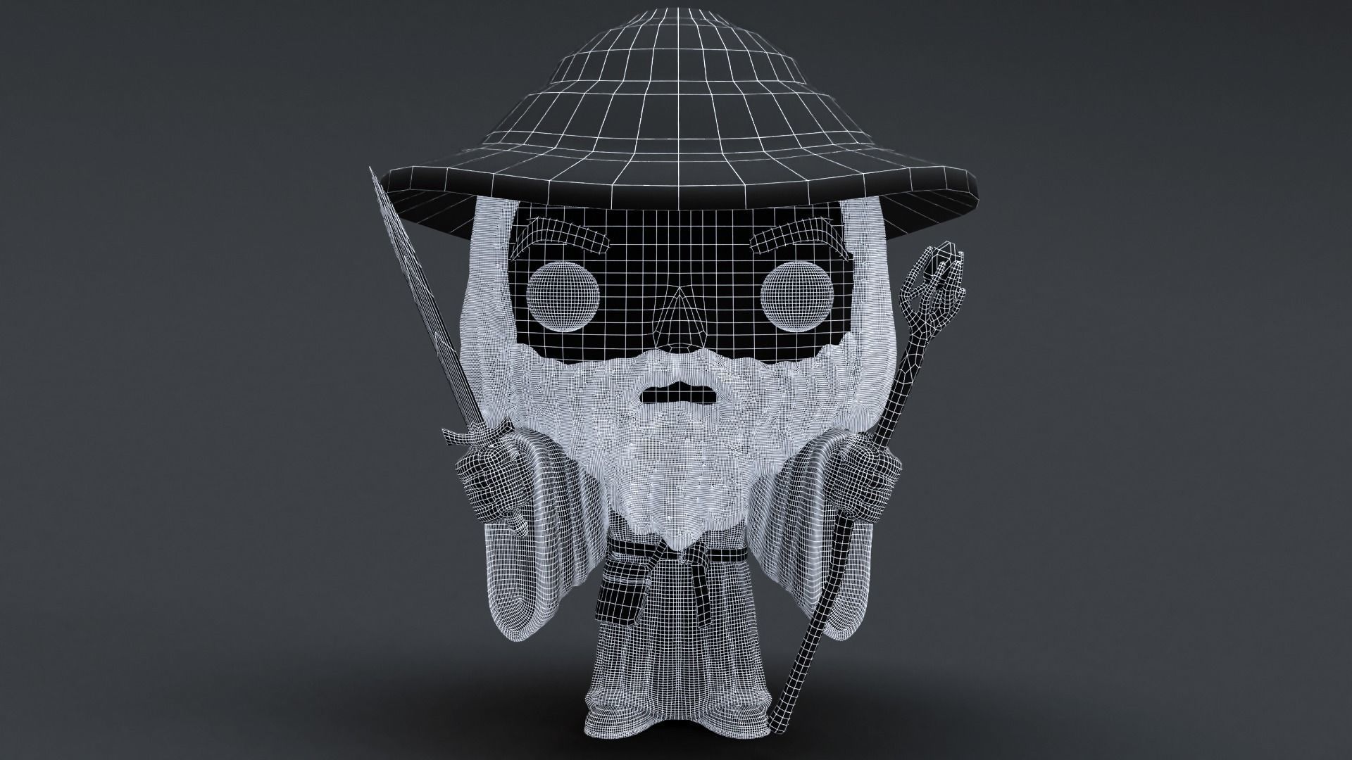 Funko Gandalf 3D model_13