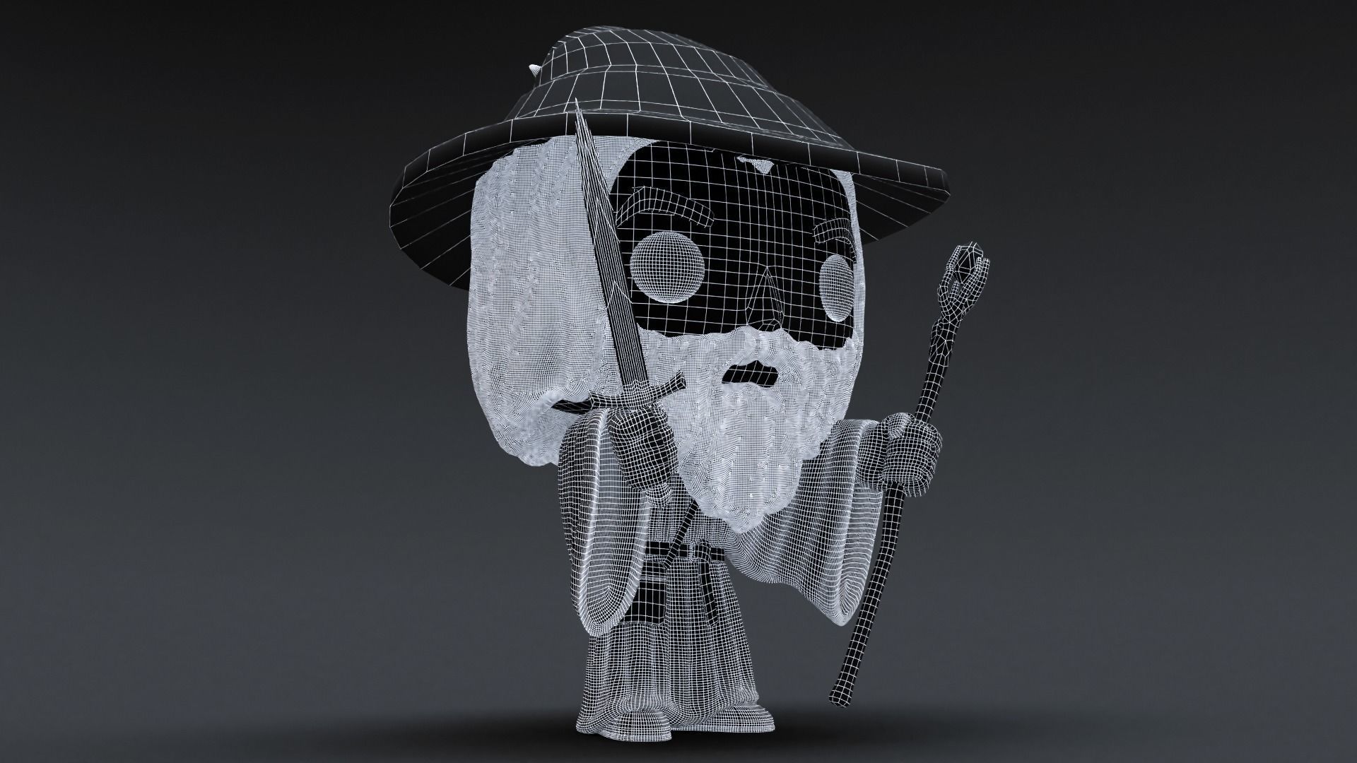 Funko Gandalf 3D model_12
